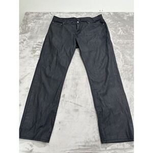 Alfani Pants Men's Size 36x30 Charcoal Black Denim 100%‎ Cotton 5 Pocket Design
